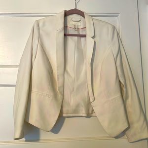 H&M white blazer - gently worn excellent condition sz 12